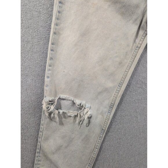 Vintage Levis 560 Jeans Mens 33x32 Light Wash Distressed Tapered Leg USA 90s Y2K - Picture 4 of 16